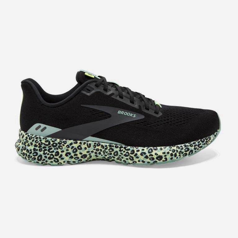 Brooks Women's Launch 8 Light Cushion Road Running Shoes Singapore - Black/Ebony/grey Charcoal/Ocean